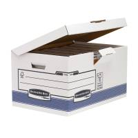 Scatola archivio System - con coperchio a ribalta - 37,8 x 29,3 x 54,5 cm - bianco - conf. 10 pezzi - Bankers Box - 1141501 - 50043859645102 - DMwebShop