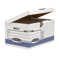 Scatola archivio System - con coperchio a ribalta - 37,8 x 29,3 x 54,5 cm - bianco - conf. 10 pezzi - Bankers Box - 1141501 - 50043859645102 - DMwebShop