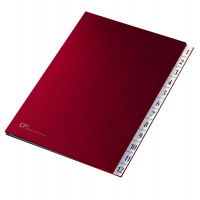 Classificatore numerico 1/12 - 24 x 34 cm - rosso - Fraschini - 627N-ROSSO - 8027032027012 - DMwebShop