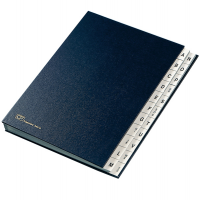 Classificatore alfabetico A/Z - 640D - 24 x 34 cm - blu - Fraschini - 640D-BLU - 8027032019048 - DMwebShop