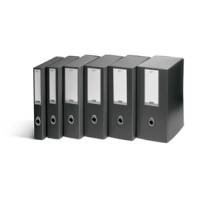 Scatola progetto Plus Vip - 34,5 x 24,5 cm - dorso 12 cm - grigio antracite - conf. 5 pezzi - Fellowes - 1007401 - 43859658992 - DMwebShop