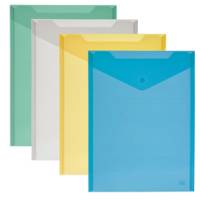 Busta con bottone - formato verticale - 23,5 x 32 cm - colori assortiti - conf. 12 pezzi - Lebez - 80197 - 8007509062272 - DMwebShop