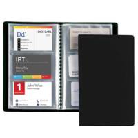 Porta biglietti da visita - 20 buste con 3 tasche ciascuna - 12,5 x 20,5 cm - nero - Favorit - 100460549 - 8006779992098 - DMwebShop