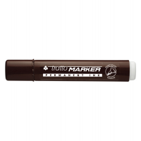 Marcatore permanente Marker - punta tonda - 2,5 mm - marrone - conf. 12 pezzi - Tratto - 841106 - 8000825003981 - DMwebShop