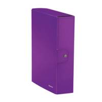 Scatola progetto WOW - dorso 8 cm - viola metallizzato - conf. 5 pezzi - Leitz - 39670062 - 4002432109784 - DMwebShop