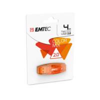 Memoria USB 2.0 - Arancione - 4 Gb - Emtec - ECMMD4GC410 - 3126170110558 - DMwebShop