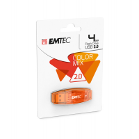Memoria USB 2.0 - Arancione - 4 Gb - Emtec - ECMMD4GC410 - 3126170110558 - DMwebShop