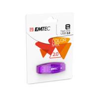 Memoria USB 2.0 - viola - 8 Gb - Emtec - ECMMD8GC410 - 3126170110589 - DMwebShop