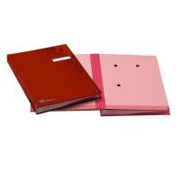 Libro firma 18 intercalari con porta etichette 24 x 34 cm rosso - 7645