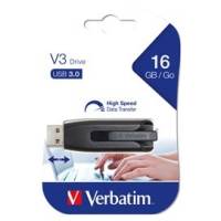 Memoria USB 3.0 - Superspeed Store'N'Go V3 Drive - Nero - 16 Gb - Verbatim - 49172 - 23942491729 - DMwebShop