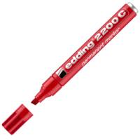 Marcatore permanente 2200c - punta a scalpello - 1,5 - 5 mm - rosso - conf. 10 pezzi - Edding - E-2200 002 - 4004764878529 - DMwebShop