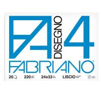 Album F4 - 24 x 33 cm - 220 gr - 20 fogli - liscio - Fabriano - 05200597 - 8001348161462 - DMwebShop