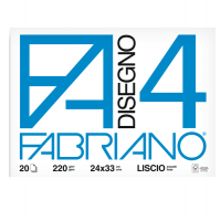 Album F4 - 24 x 33 cm - 220 gr - 20 fogli liscio - Fabriano 05200597