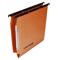 Cartella sospesa Cartesio - armadio - interasse 33 cm - fondo V - 32,6 x 28 cm - arancio - Bertesi