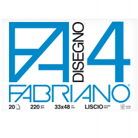 Album F4 - 33 x 48 cm - 220 gr - 20 fogli liscio - Fabriano 05200797