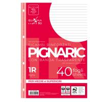 Ricambi forati rinforzati - A4 - 1 rigo - 40 fogli - 80 gr - Pigna - 02194591R - 8005235059412 - DMwebShop