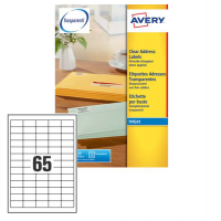 Etichetta adesiva J8651 - 38,1 x 21,2 mm - carta - permanente - bianco - 65 etichette per foglio - conf. 25 fogli A4 - Avery - J8651-25 - 5014702178412 - DMwebShop