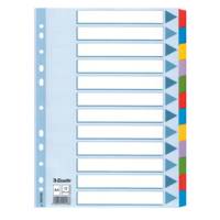Intercalare Mylar - 12 tasti colorati - A4 - Esselte - 100169 - 5902812221466 - DMwebShop