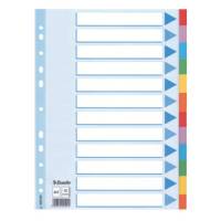 Intercalare cartoncino - 12 tasti colorati - A4 - Esselte - 100194 - 5902812001945 - DMwebShop