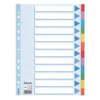 Intercalare cartoncino - 12 tasti colorati - A4 - Esselte - 100194 - 5902812001945 - DMwebShop