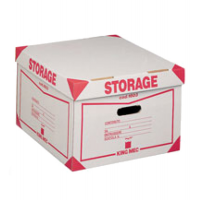 Scatola Storage - con coperchio - 38,5 x 26,4 x 39,7 cm - bianco e rosso - 1603 Esselte Dox - King Mec 00160300