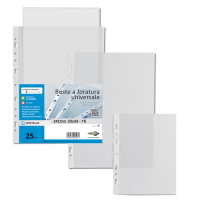Buste forate Ercole PVC liscio - 23 x 33 cm - trasparente - conf. 25 pezzi - Sei Rota - 502333 - 8004972005553 - DMwebShop