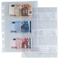 Buste forate Atla Porta Banconote e Scontrini 6 spazi PPL - 21 x 29,7 cm - trasparente - conf. 10 pezzi - Sei Rota - 662217 - 8004972012230 - DMwebShop
