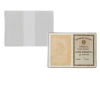 Porta carta identita' PVC - 15,5 x 11 cm - trasparente - conf. 100 pezzi - Sei Rota - 481111 - 8004972005379 - DMwebShop