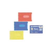 Porta Cards rigido - PVC - 8,5 x 5,4 cm - colori assortiti - conf. 100 pezzi - Favorit - 100500081 - 36284B - DMwebShop