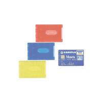Porta Cards rigido - PVC - 8,5 x 5,4 cm - semitrasparente - conf. 100 pezzi - Favorit - 100500080 - 37645A - DMwebShop