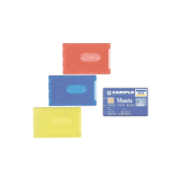 Porta Cards rigido - PVC - 8,5 x 5,4 cm - semitrasparente - conf. 100 pezzi - Favorit - 100500080 - 37645A - DMwebShop