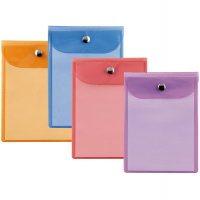 Busta con bottone Press 5 Color - PVC - 13 x 18 cm - colori assortiti - conf. 40 pezzi - Sei Rota - 42131899 - 8004972015156 - DMwebShop