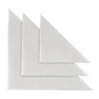 Busta autoadesiva TR 10 triangolare PVC 10 x 10 cm trasparente - 4268