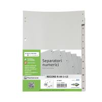 Separatore numerico 1/12 Record R - PPL - 21 x 29,7 cm - A4 - Sei Rota - 581201 - 8004972270364 - DMwebShop