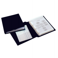 Raccoglitore Sanremo 2000 - 4 anelli a D - Ø 25 mm - dorso 4 cm - 25 x 35 cm - nero - Sei Rota - 34253510 - 8004972002590 - DMwebShop