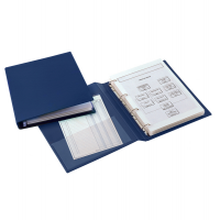 Raccoglitore Sanremo 2000 - 4 anelli a D - Ø 25 mm - dorso 4 cm - 35 x 50 cm - libro - blu - Sei Rota - 34355007 - 8004972002835 - DMwebShop