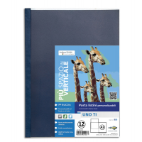 Portalistini personalizzabile Uno TI - 30 x 42 cm - libro - 12 buste - blu - Sei Rota - 55311207 - 8004972014937 - DMwebShop