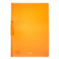 Cartellina con molla Clipper - 22 x 30 cm - trasparente arancio - conf. 20 pezzi - Fellowes - F007-TAR - 8015687016840 - DMwebShop