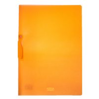 Cartellina con molla Clipper - 22 x 30 cm - trasparente arancio - conf. 20 pezzi - Fellowes - F007-TAR - 8015687016840 - DMwebShop