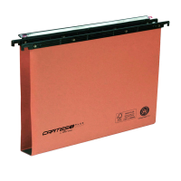 Cartella sospesa Cartesio Plus - cassetto - interasse 39 cm - fondo U 3 cm - 37 x 25 cm - arancio - conf. 25 pezzi - Bertesi - 300/395 LINK 3-A2 - 45690A - DMwebShop