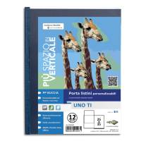 Portalistini personalizzabile Uno TI - 25 x 35 cm - 12 buste - blu - Sei Rota - 55251207 - 8004972014975 - DMwebShop