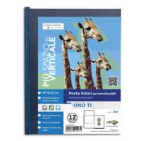 Portalistini personalizzabile Uno TI - 25 x 35 cm - 12 buste - blu - Sei Rota - 55251207 - 8004972014975 - DMwebShop