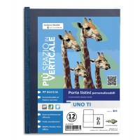 Portalistini personalizzabile Uno TI - 25 x 35 cm - 12 buste - blu - Sei Rota - 55251207 - 8004972014975 - DMwebShop