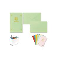Taschetta 10 biglietti + 10 buste - Dresda - 9 x 14 cm - colori assortiti - conf. 24 pezzi - Rex Sadoch - 8018 - 8004999080182 - DMwebShop