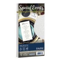 Busta Special Events metal bianco - 110 x 220 mm - 120 gr - conf. 10 buste - Favini - A570154 - 8007057747638 - DMwebShop