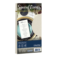Busta Special Events metal crema - 110 x 220 mm - 120 gr - conf. 10 buste - Favini - A57Q154 - 8007057747645 - DMwebShop