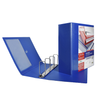Raccoglitore personalizzabile Stelvio TI - 4 anelli quadri 80 mm - dorso 10 cm - f.to utile 22 x 30 cm - blu - Sei Rota - 36804137 - 8004972023663 - DMwebShop