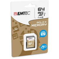 SDXC Class 10 Gold + - 64 Gb - Emtec - ECMSD64GXC10GP - 3126170142092 - DMwebShop
