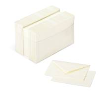 Scatola 100 cartoncini 200 gr 100 buste 90 gr avorio formato 4 Favini A57Q141 - 8470