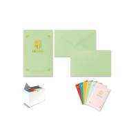 Taschetta 10 biglietti 10 buste Dresda 9 x 14 cm colori assortiti - 8444